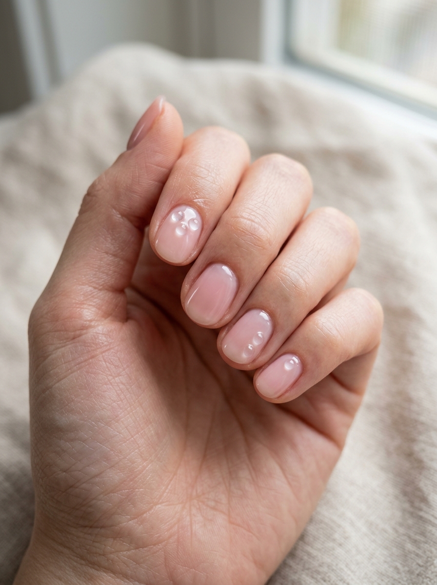 Glass Bead Nails als Koreanische Nageldesigns Inspiration 2026